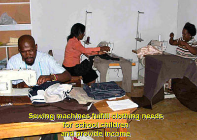 Light for Africa Ministries Sewing Project at work