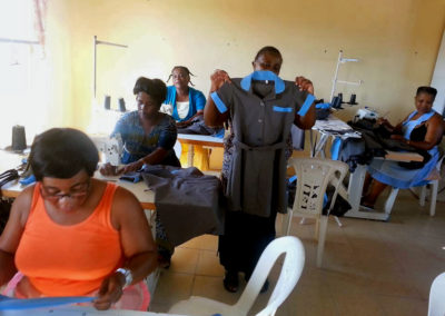 Light for Africa Ministries Sewing Project at workat work