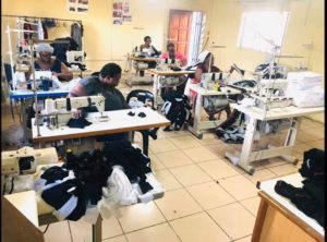 Light for Africa sewing masks